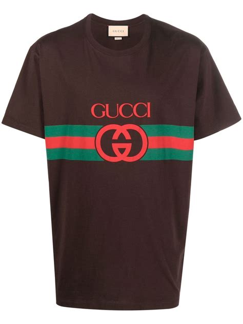 gucci printed cotton t shirt|genuine gucci t shirts.